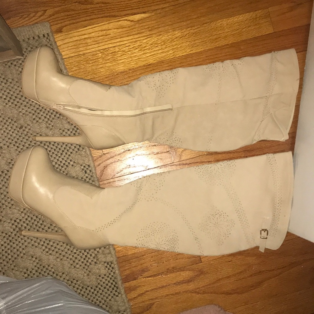 Over the knee stiletto boots